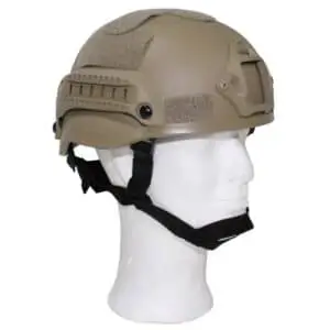 Airsoft šalmas US MICH 2002, ABS, MFH, rudas