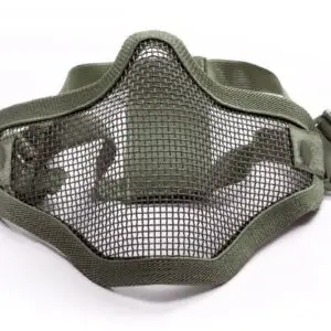Apsauginė airsoft kaukė ASG Stalker Lower Half Metal, žalia