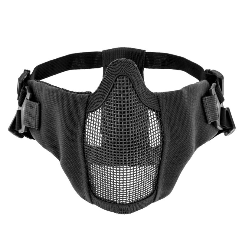 Apsauginė airsoft kaukė ASG Stalker Metal Mesh, juoda