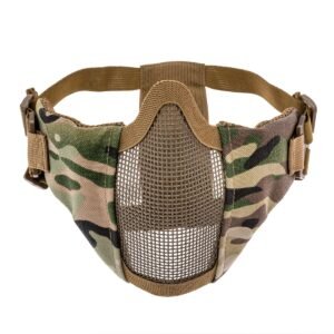 Apsauginė airsoft kaukė Stalker ASG Metal Mesh, Arid MC Camo