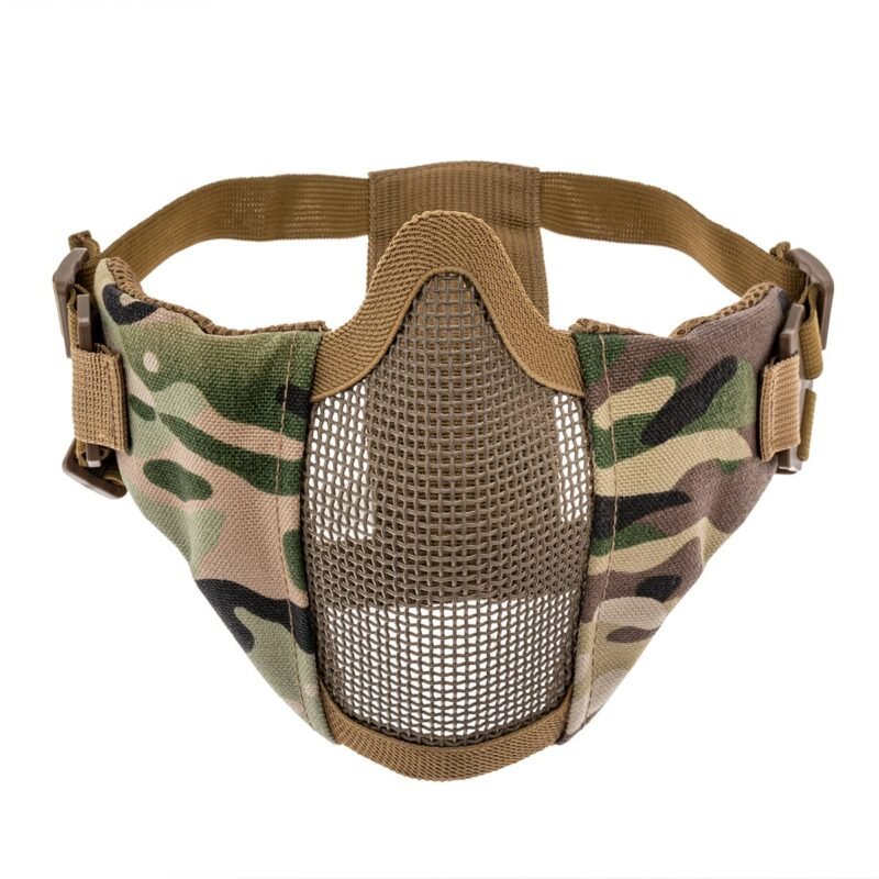 Apsauginė airsoft kaukė Stalker ASG Metal Mesh, Arid MC Camo