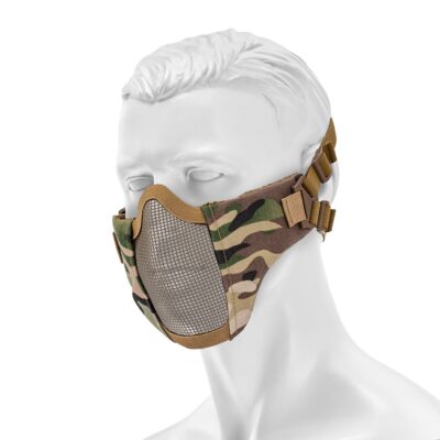 Apsauginė airsoft kaukė Stalker ASG Metal Mesh, Arid MC Camo