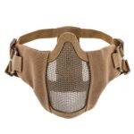 Apsauginė airsoft kaukė ASG Stalker Metal Mesh, ruda