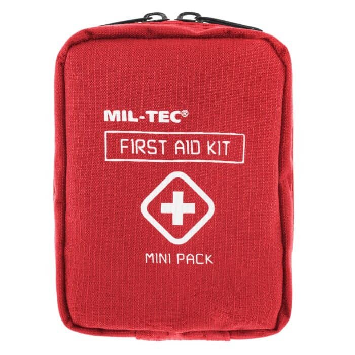 Vaistinėlė FIRST AID MINI, raudona, Mil-Tec