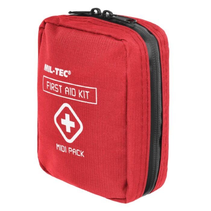 Vaistinėlė FIRST AID MIDI, raudona, Mil-Tec