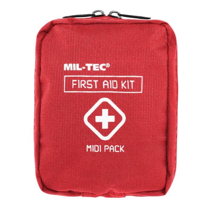 Vaistinėlė FIRST AID MIDI, raudona, Mil-Tec