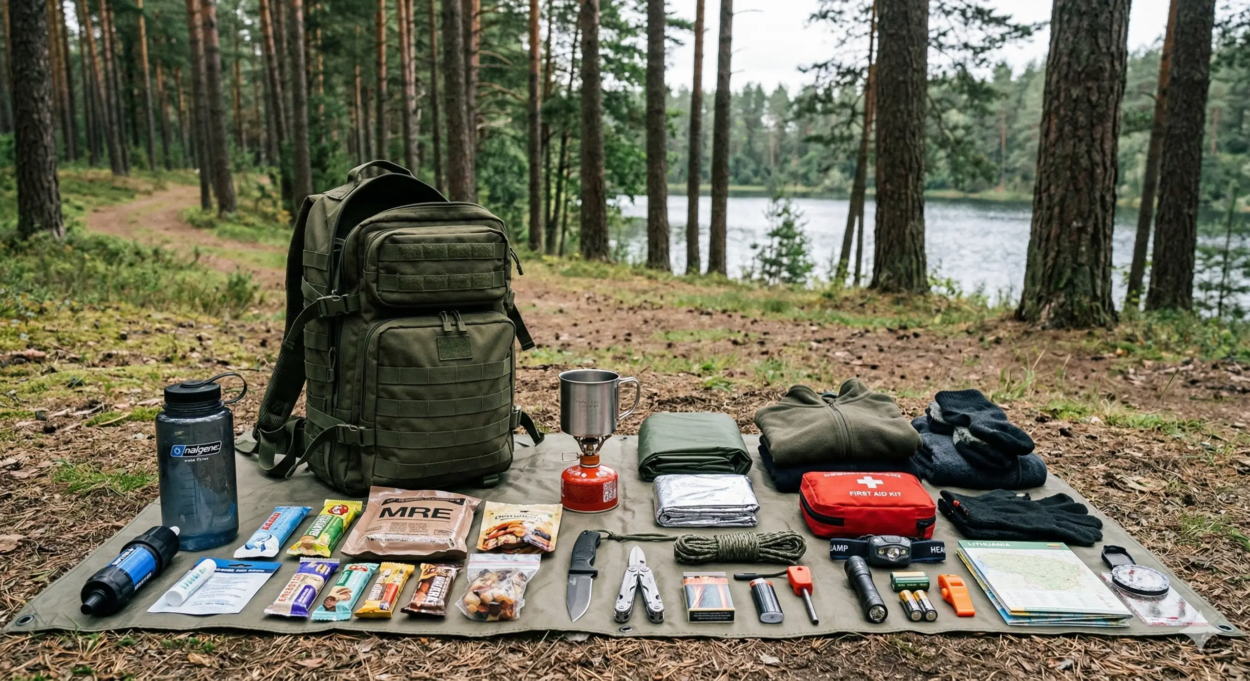 Išgyvenimo kuprinė (Bug Out Bag): ką turėti išvykimo krepšyje 72 valandoms